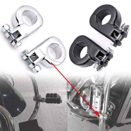 32mm 1.25 38MM 1.5 Billet Crash Bar Engine Foot Peg Mounts for Harley Davidson