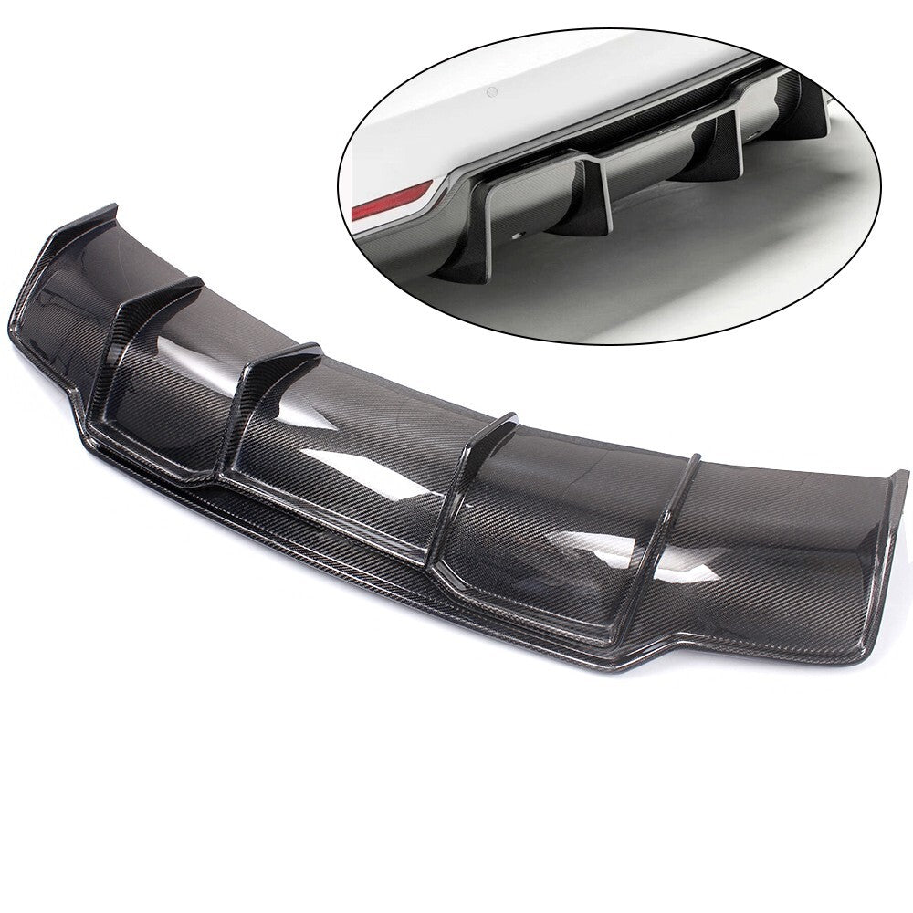 Full Body Kit for Tesla Model 3 Real Carbon Fiber Front/Rear Bumper+Rear Spoiler