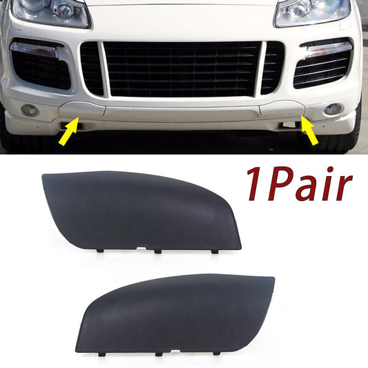 Suitable for Porsche for Cayenne 2007 - 10 pairs of left and right front bumper tow hook covers (2 pieces)