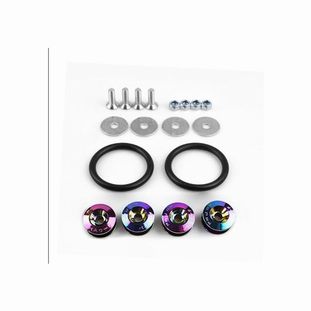 JDM Quick Release Fasteners Car Bumpers Trunk Fender Hatch Lids Kit Neo