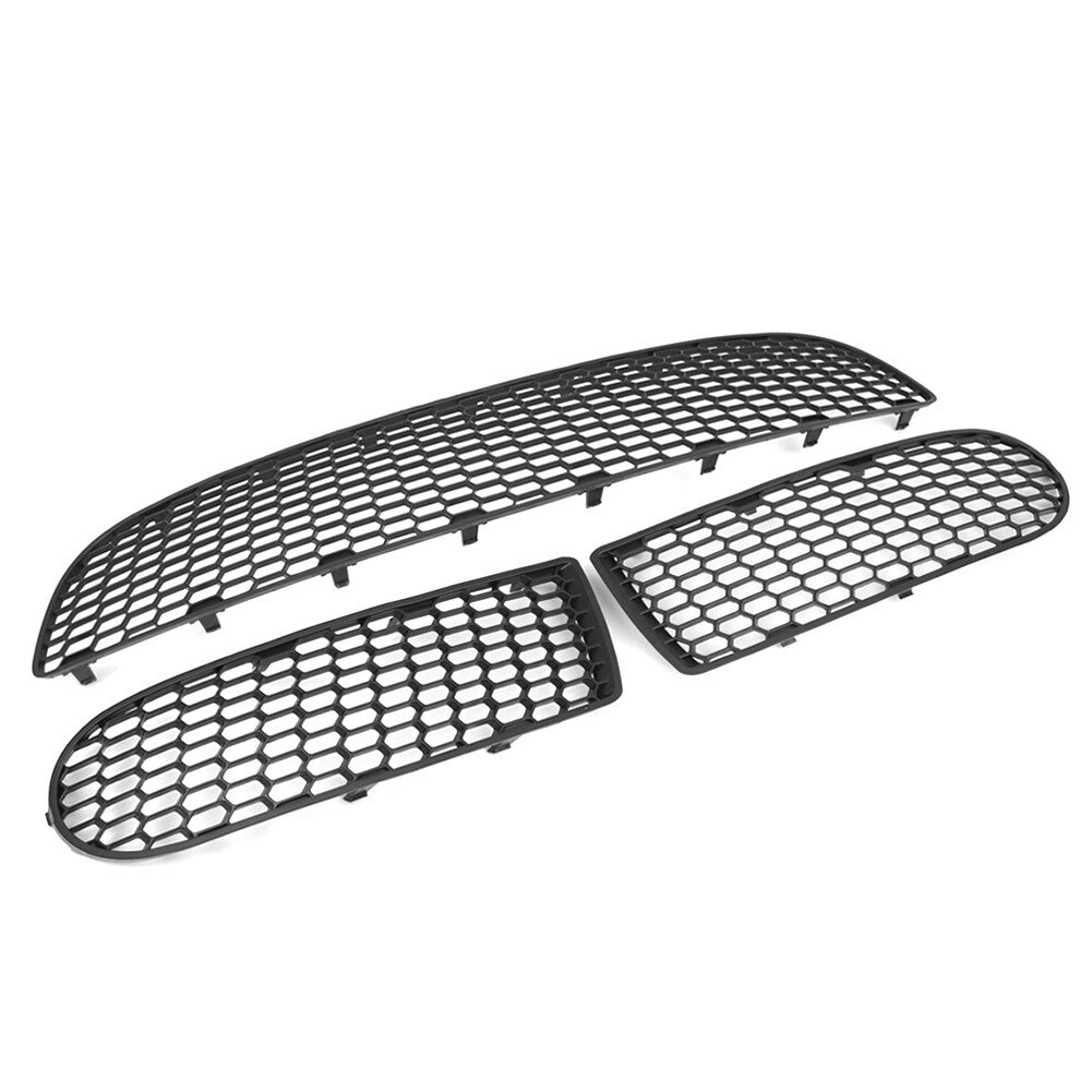 Front Bumper Center Grille Fog Light Grill Set Fit for Volkswagen Beetle 2005-2010