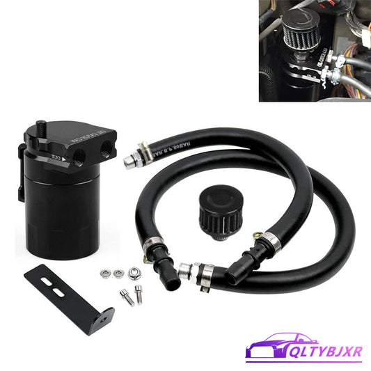 Oil Separator Catch Can w/ Filter For 11-20 for Dodge Charger for Challenger 3.6L Black