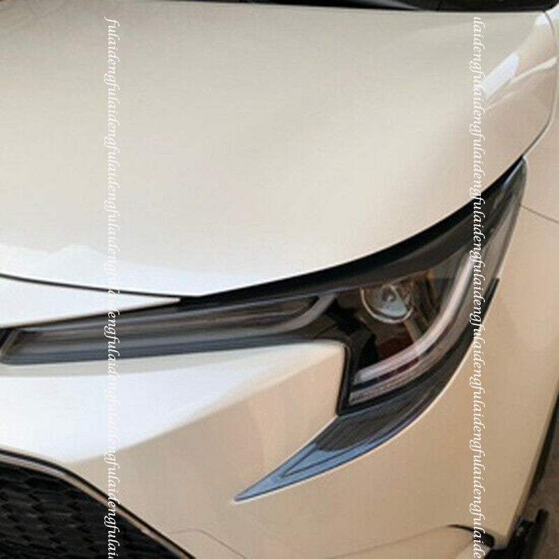 for Toyota for Corolla Sedan 2019-2022 Black steel Front Headlight Lamp Eyebrow Trim