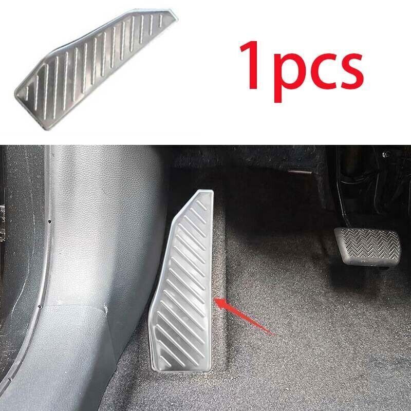 for Toyota for Corolla Cross 22-2024 Non-slip Footrest Pad Pedal Cover Silver Steel