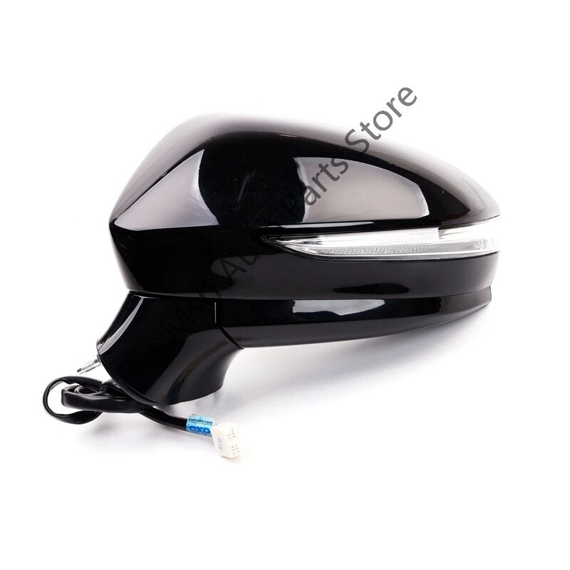 Left Side Rearview Mirror Fold Heating Assy Black for Toyota Crown 2015-2018