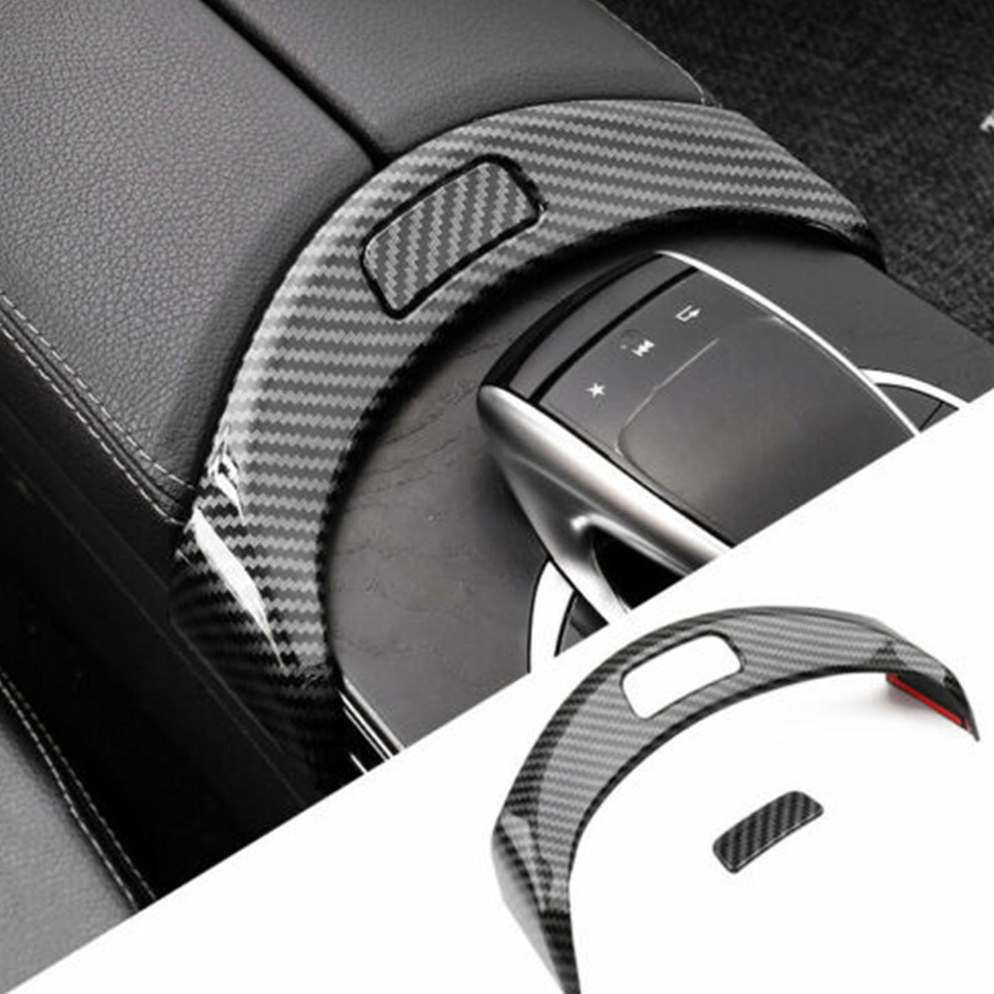 for Mercedes-Benz C Class W205 GLC X253 2015-2020 Car Armrest Box Button Frame