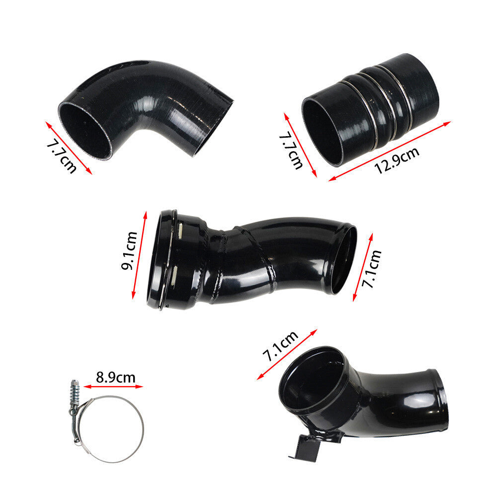 Black Cold Side Intercooler Pipe Kit Fit for Ford 6.7L Diesel 11-16