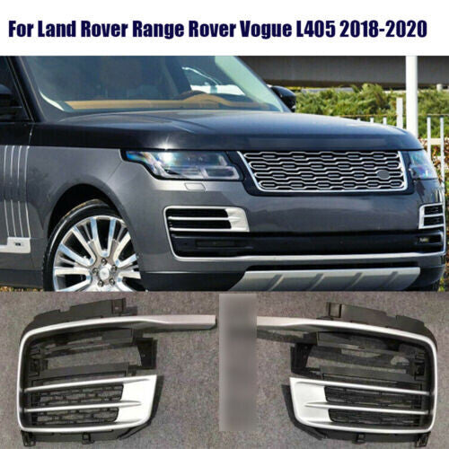 Front Bumper Fog Light Grille Cover Fit for Range Rover Vogue L405 2018-2022 SVA