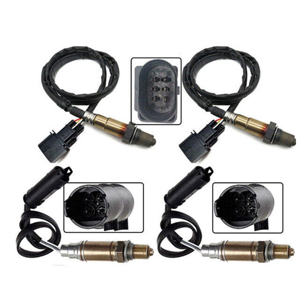 4pcs Oxygen O2 sensor For 2002-2005 for BMW 745i 745Li 4.4L 1 2 Upstream+Downstream