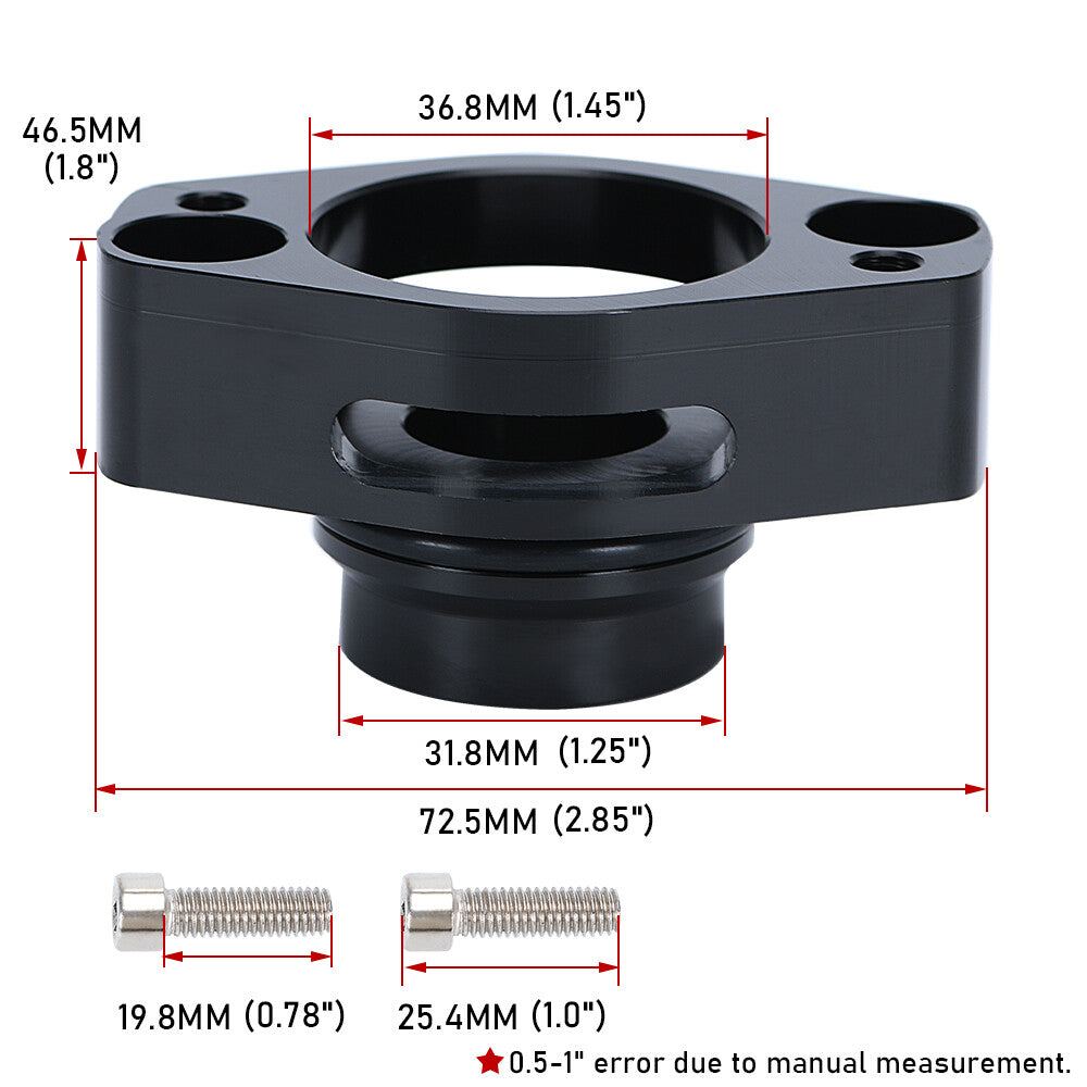 Black Turbo Blow Off Valve Adapter BOV For 2016-ON for Ford F150 2.7L 3.5L Ecoboost