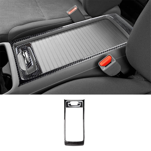 Carbon Fiber Center Console Cup Holder Cover Trim for Honda CRV CR-V 2012-2014