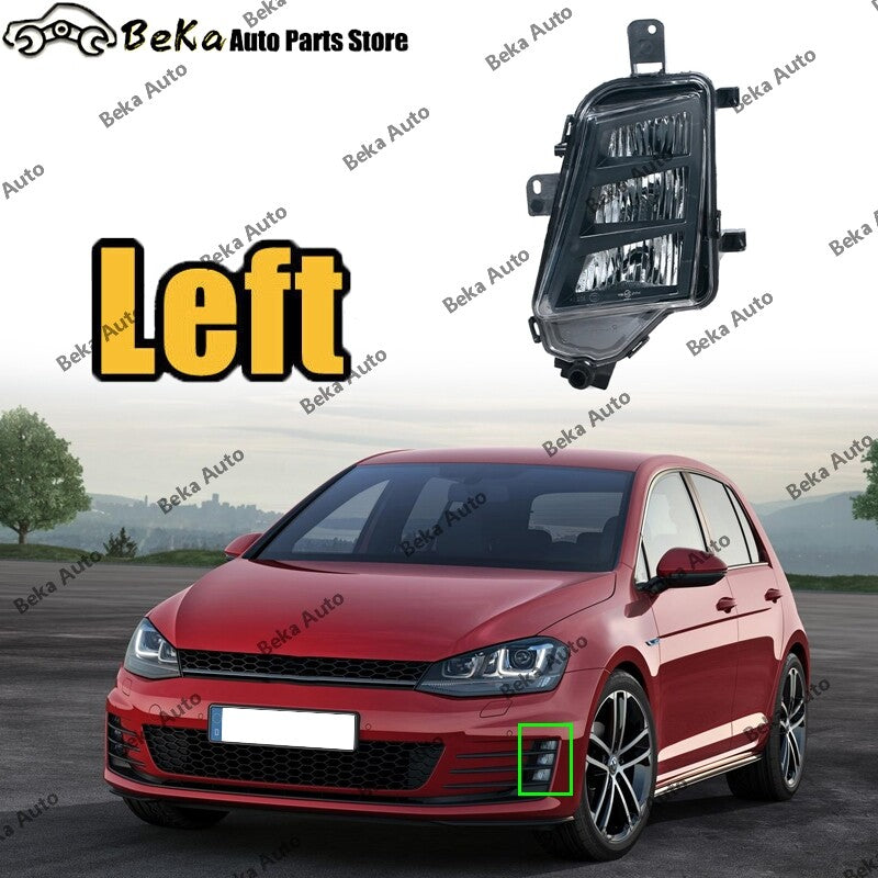 Suitable for Volkswagen MK7.5 GTI GTD 2017 2018 2019 DRL LED left front bumper fog light