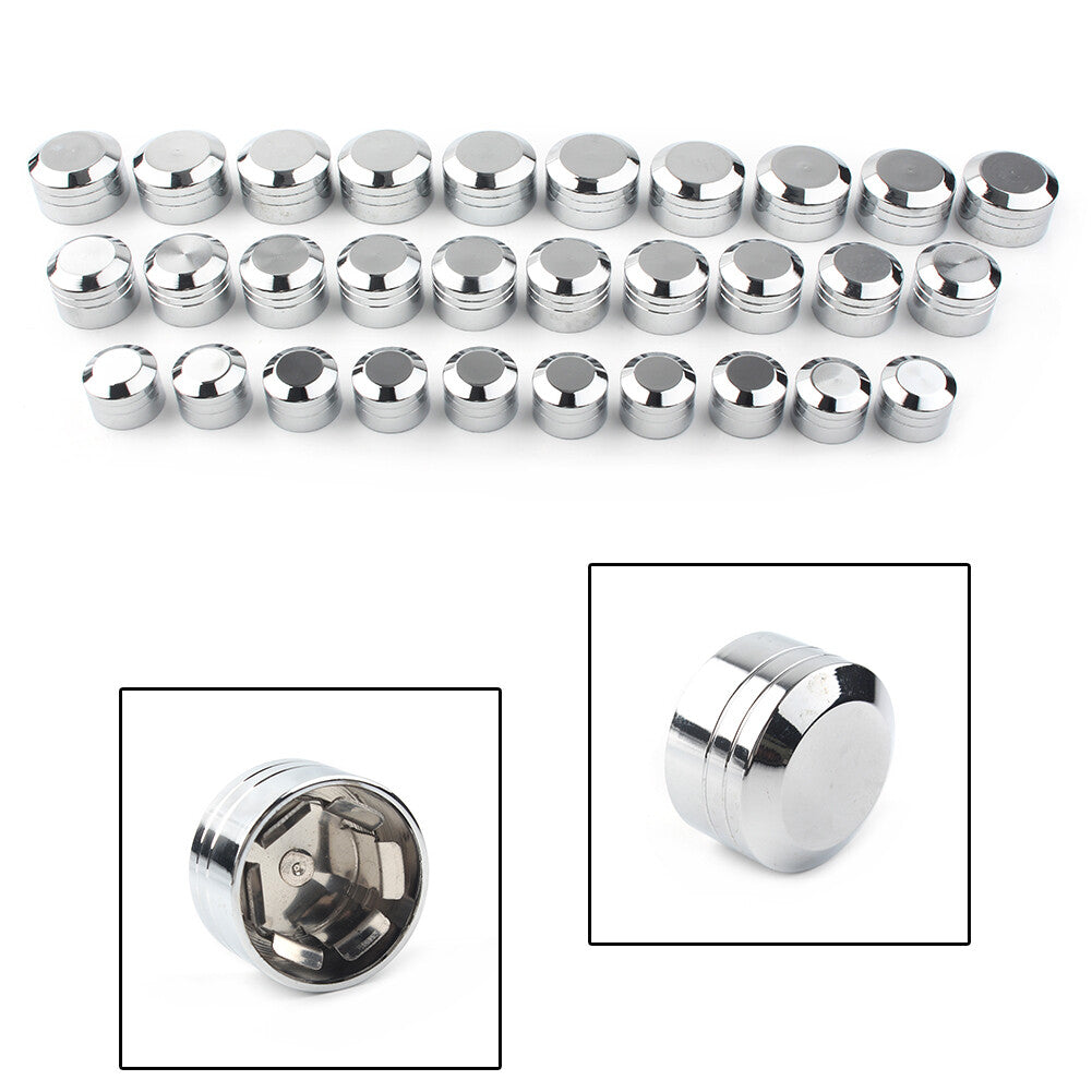 Inner 9mm Schrauben Motor Bolt Topper Caps Cover for Harley Sportster Chrome US