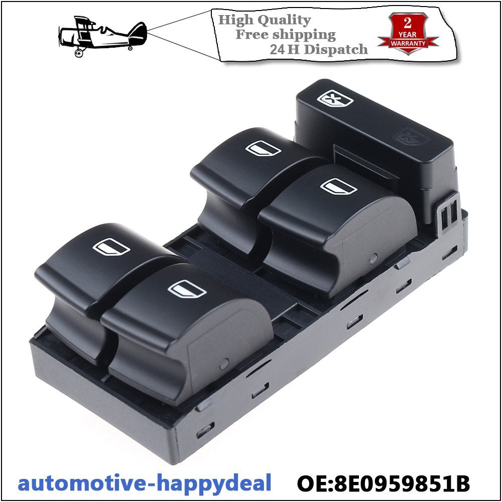 Master 3 Single Window Switch for Audi A4 B6 A4 B7 8E0959851B 4F0959855A