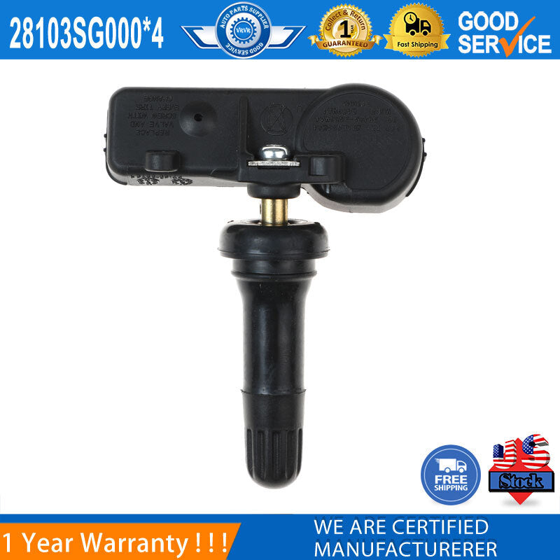 4 TPMS tire pressure sensors 281034G000 for Subaru WRX Outback Impreza XV