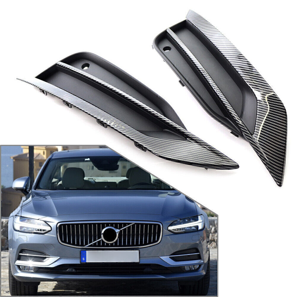 For 2016-2019 2018 for Volvo S90 V90 31425447 31425446 Front Bumper Fog Light Grille