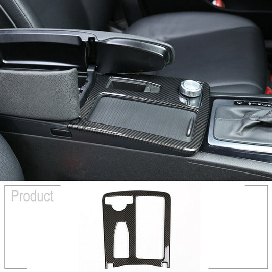 Matte Black ABS Passenger Center Grip Handle Protective Cover for Corvette C7 2014-19