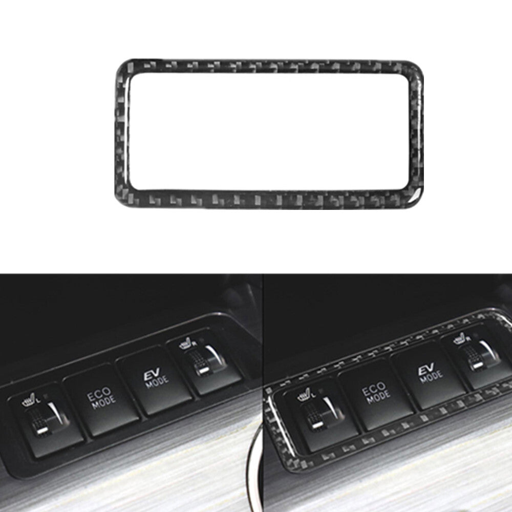 1X Carbon Fiber Interior Central Console Cover Trim for Toyota for Camry 2012-2014