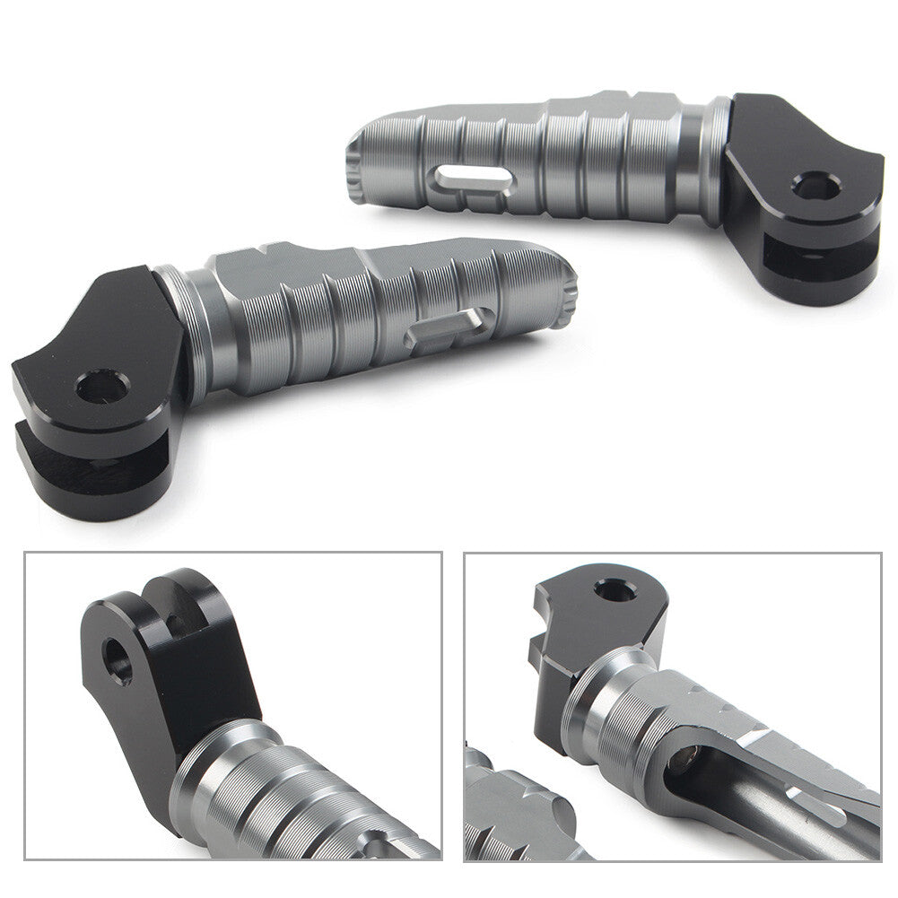 2x CNC Front Foot Pegs Fusrasten Pedal Aluminum Fur T100 T120 2016-2022 Titan