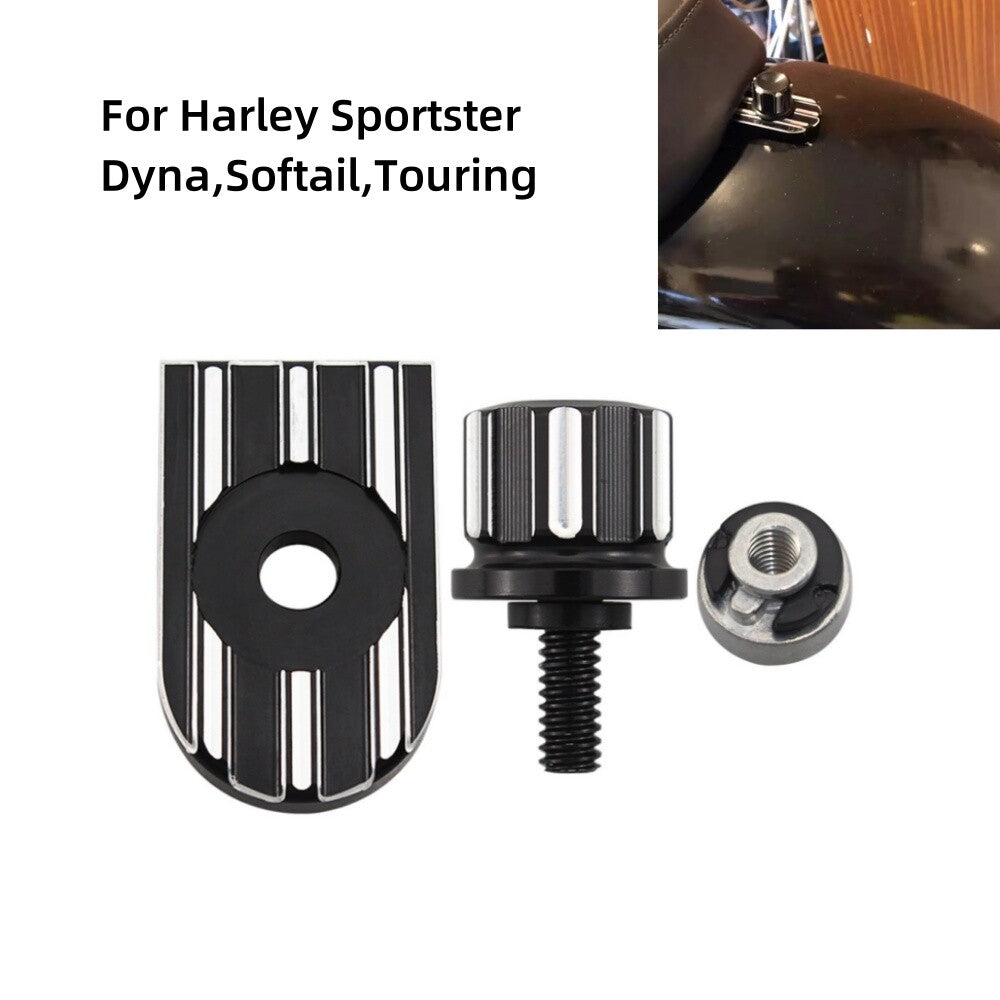 Rear for Seat Bolt Tab Screw Mount Knob Cover Nut Kits for Harley Sportster 1200 883