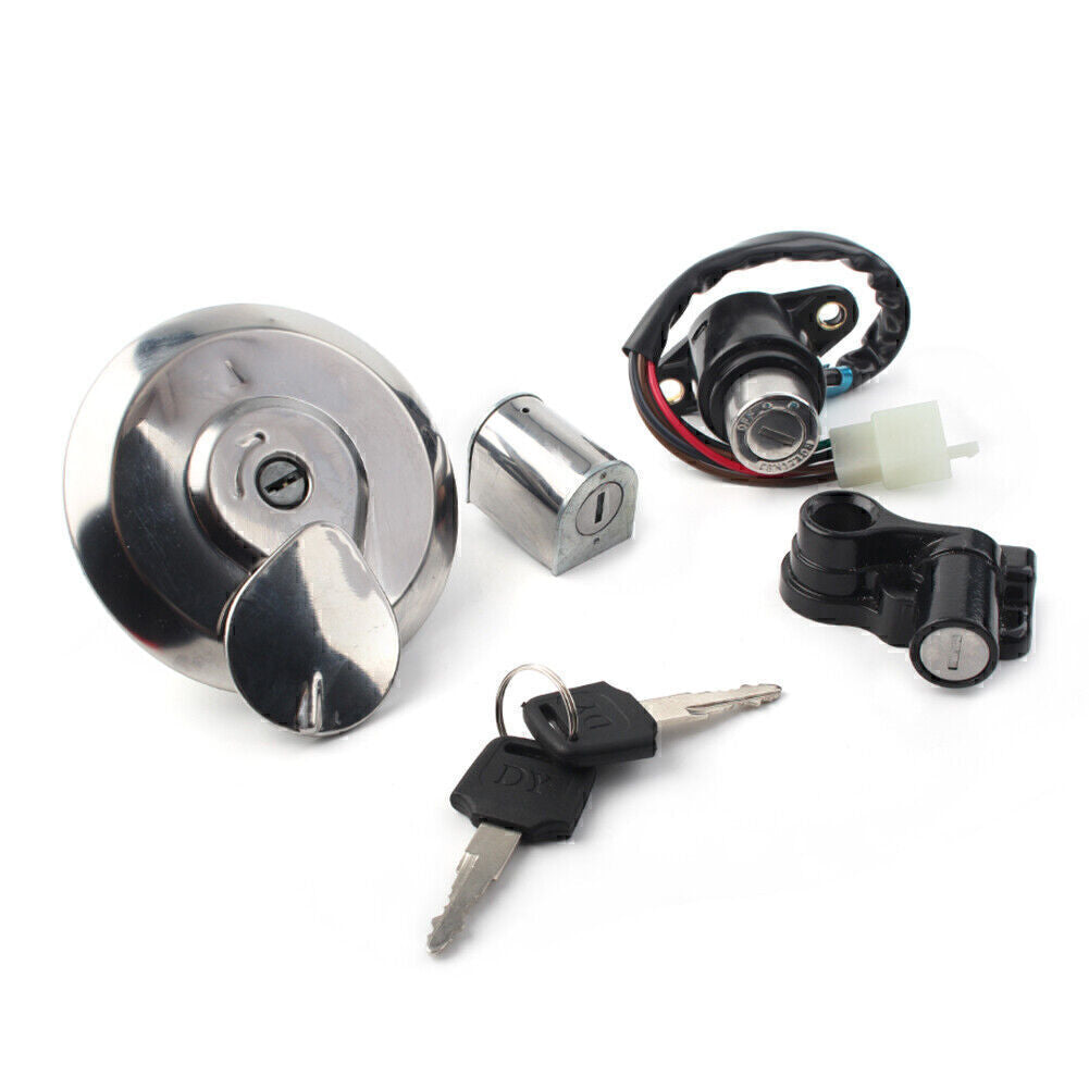 for Honda 125 CBT125 Motorcycle Ignition Switch Lock Gas Cap Set Lock Key UK