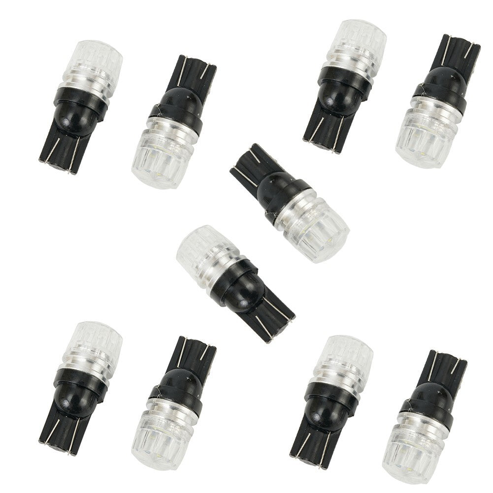 10x White For 2SMD LED High Power Dome Map License Light Bulbs 168 194