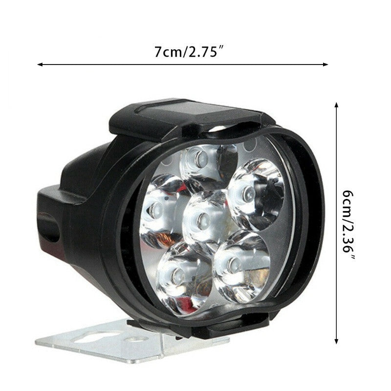 Motorbike Headlight 6LED Waterproof Working Spot Light Driving Lighting Fog Lamp