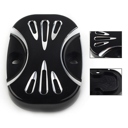 CNC Cut Rear Brake Master Cylinder Cover for Harley Electra Glide Road King FLTR