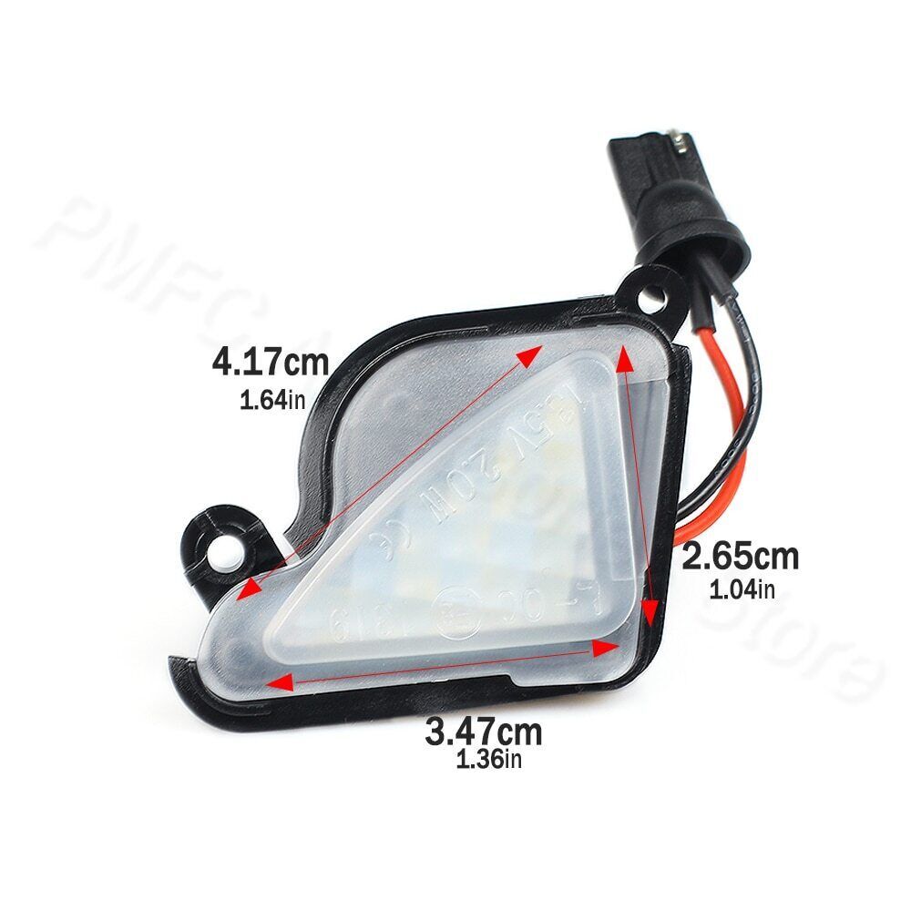 Pair for skoda Octavia Mk3 5E 2012-2017 LED Under Side Mirror Light Puddle Lamp