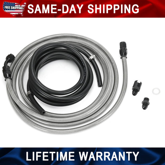 For 1996-2000 for Honda for Civic EK E85 Stainless Steel Fuel Feed Lines Kit -6AN Return