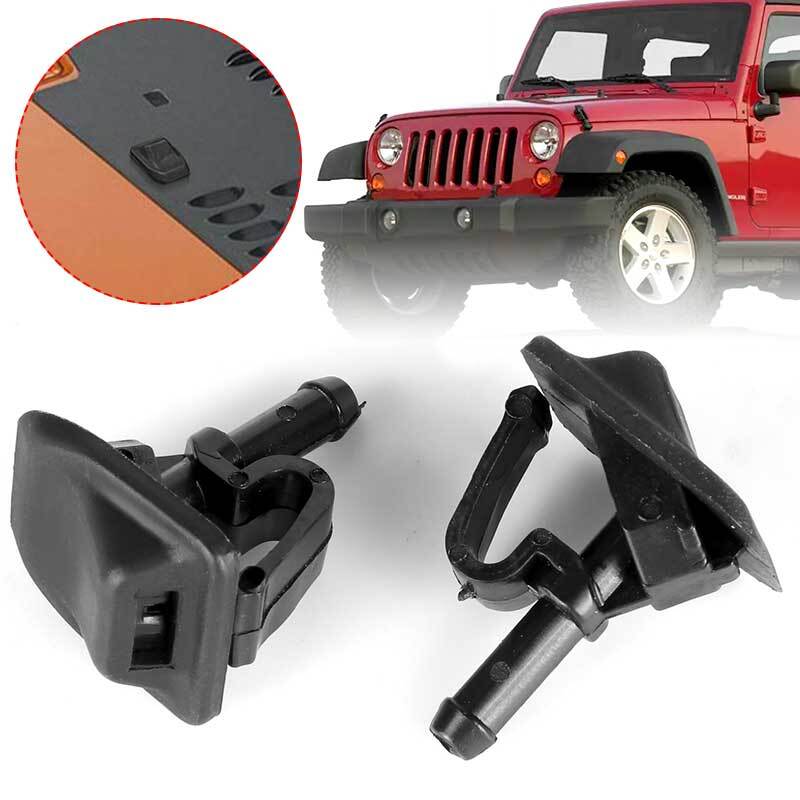 Windshield Washer Nozzle Replacement Jet Cleaning for Jeep for Wrangler TJ JK 02-12