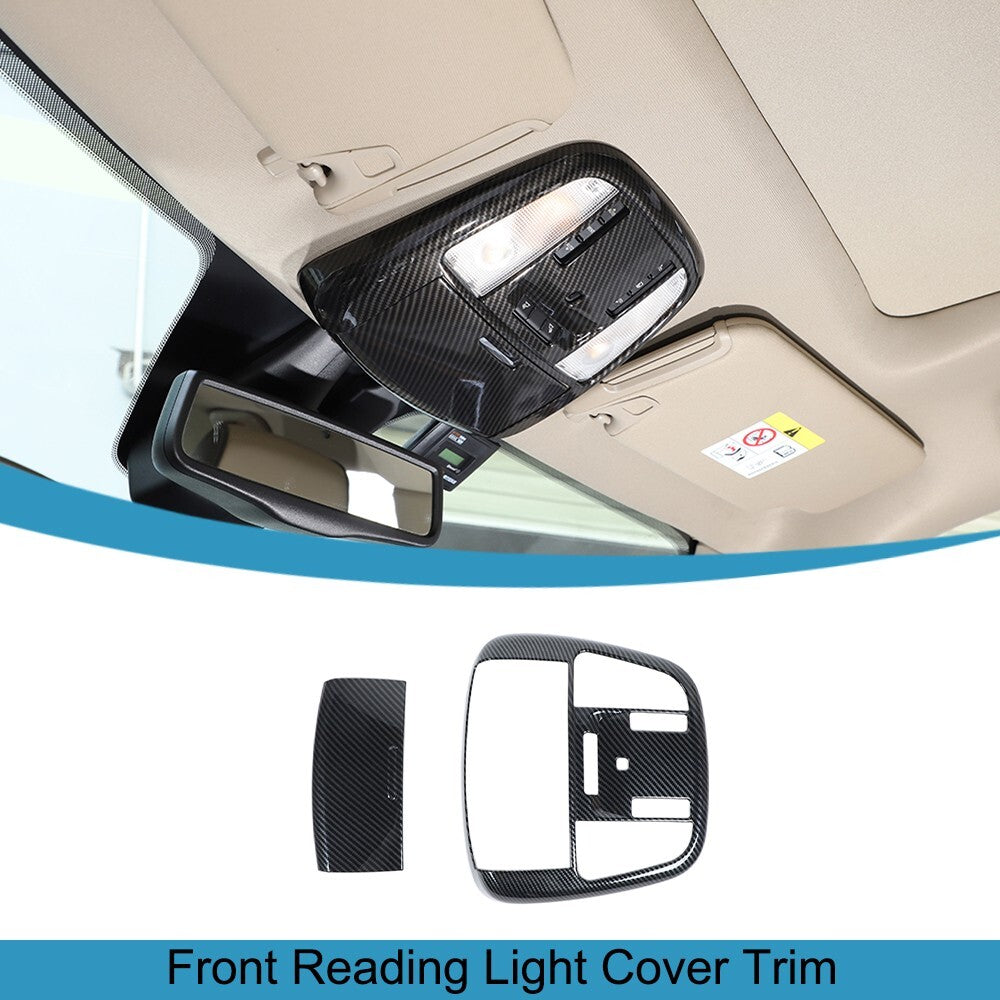 Carbon Fiber Front Reading Light Lamp Cover Trim for Jeep Grand Cherokee 2011-20