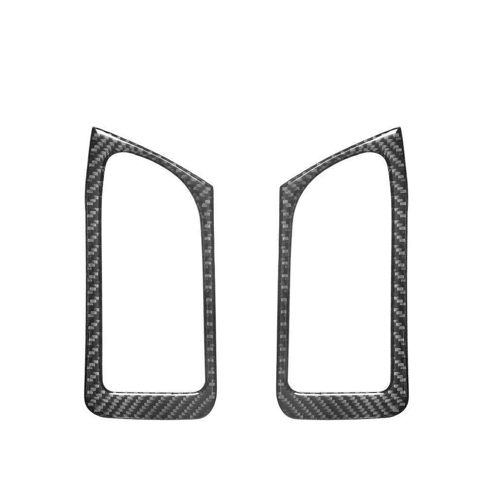 2X Carbon Fibre Rear Door Handle Trim for Land Rover Discovery Sport 2015-2019