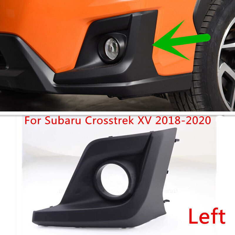 Left Front Bumper Fog Light Lamp Cover Bezel for Subaru Crosstrek/ XV 2018-2020