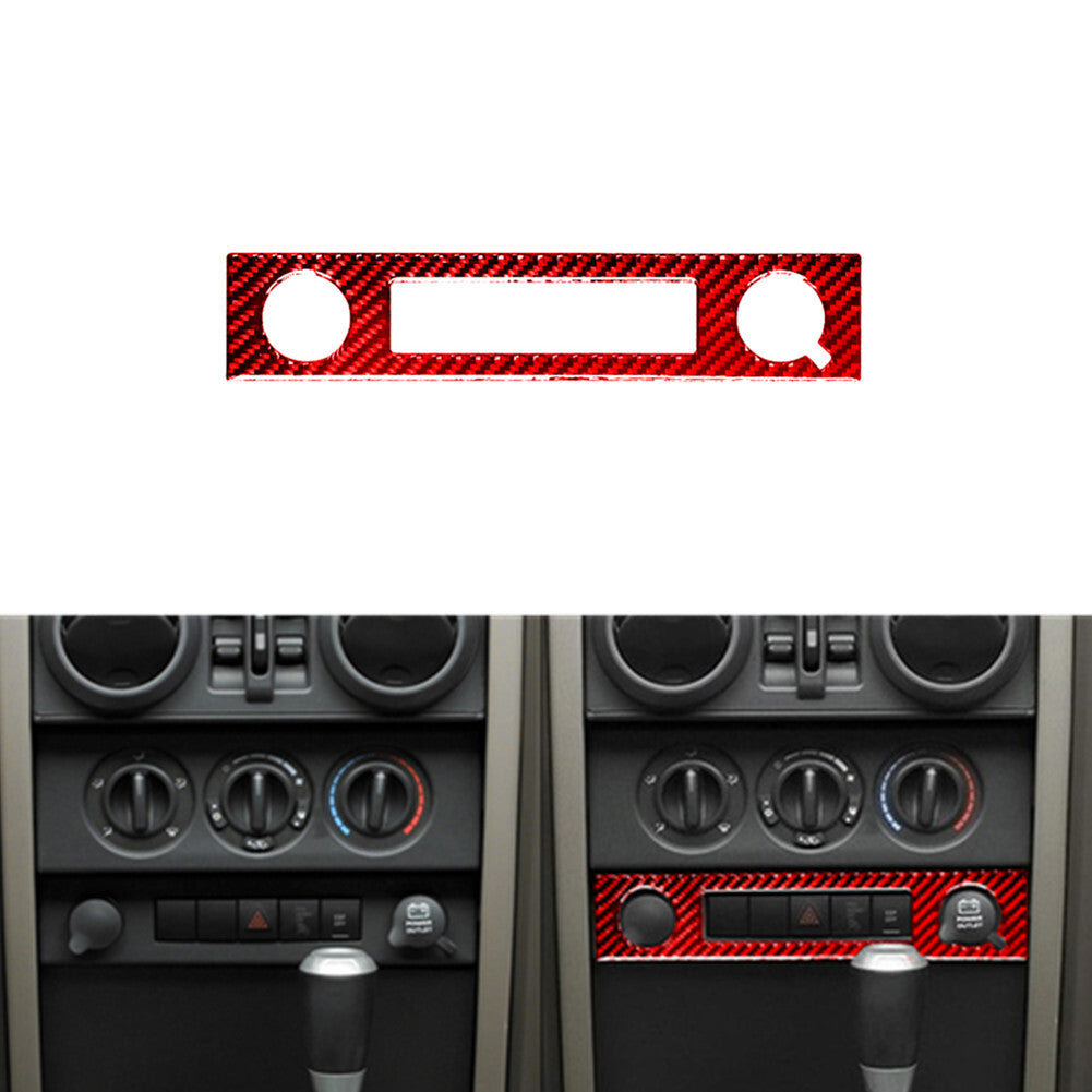 Red Carbon Fiber Socket and Cigarette Lighter for Jeep for Wrangler 2007-10 Type B