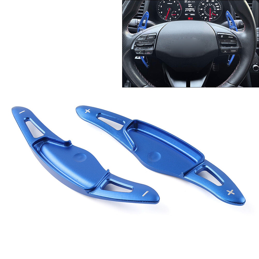 Steering Wheel Paddle Shifter Extend 2x Fit for Hyundai for Elantra Sport 2017-2020 Blue