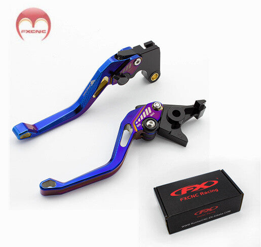 Adjustable brake and clutch lever for Suzuki GSXR1000 2007-2008 electroplated motorcycles.