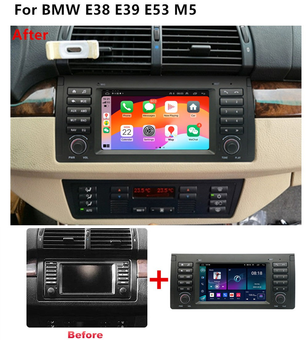 7Android 13 1+16GB Car Stereo Radio GPS Navigation for BMW E38 E39 E53 M5 for X5