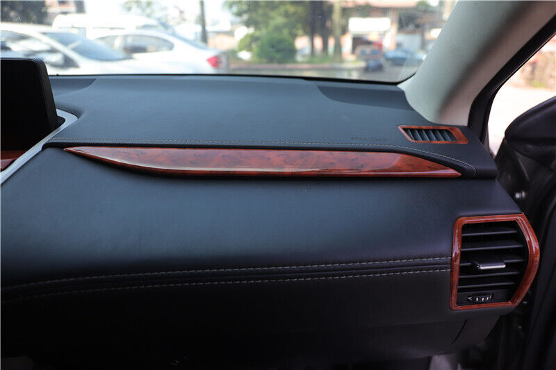 Dashboard for Co -Pilot Strip Cover Trim Inner Fit for Lexus NX 2015-2020 Brown Wood