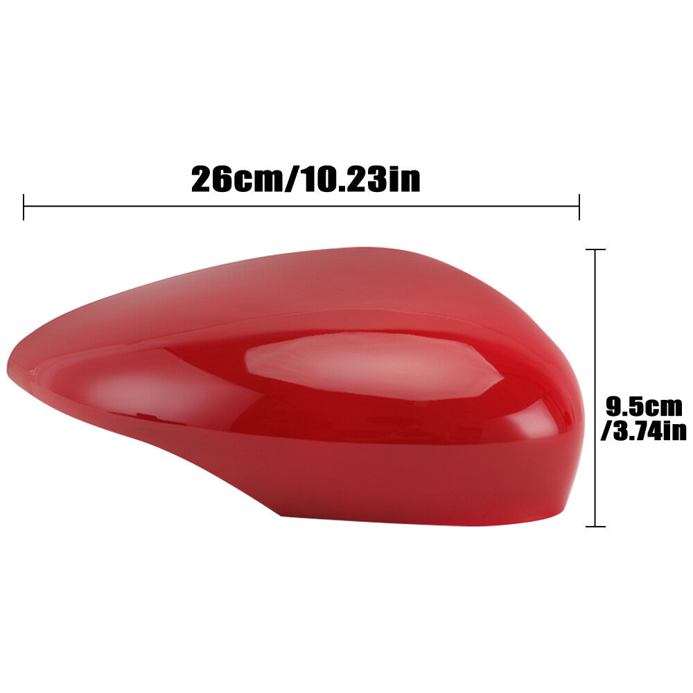 2¡Á for Ford Fiesta MK7 2009-2017 Aussenspiegel Spiegelkappe Abdeckung Rot