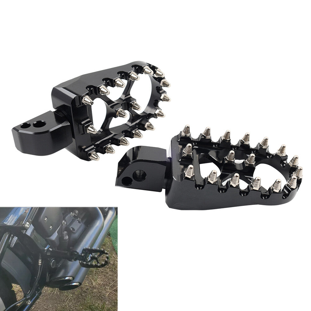 MX Style Rear Foot Pegs Pedal Fit for Harley Softail Fat Bob Low Rider 2018-2023