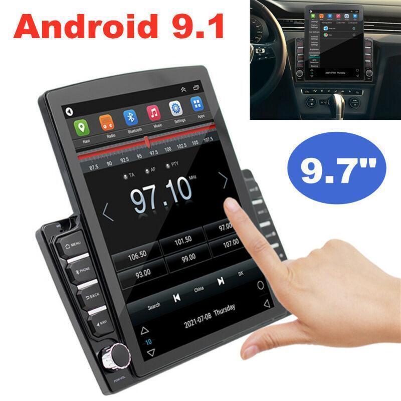Android 9.1 GPS 9.7 2Din Car Radio MP5 Player WiFi Quad Core 1G+16G Mirror Link