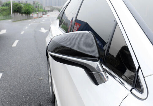 Carbon Fiber Side Door Rear View Mirror Cover Trim Cap for Lexus RX NX 2016-2022