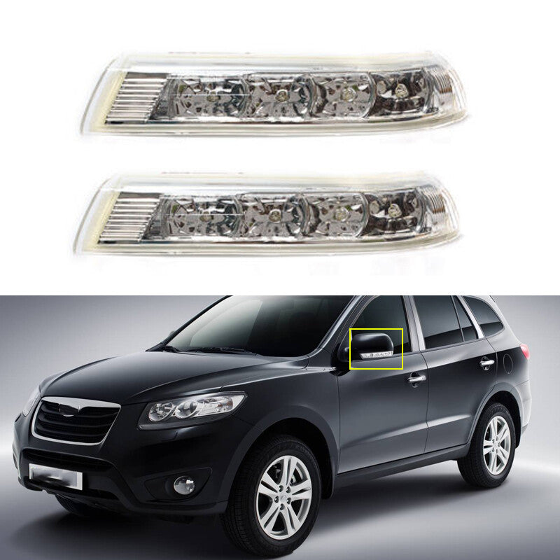 1 Pair for Hyundai Santa Fe 2010-2012 Rearview Mirror Turn Signal Light