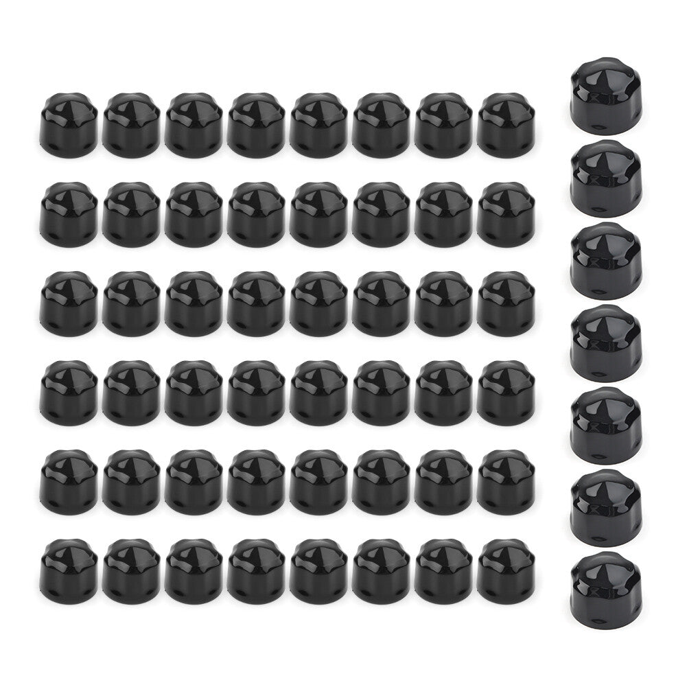 for Harley Road King Electra Glide 99-16 FLHX FLHTK Black Engine Bolt Cap Set