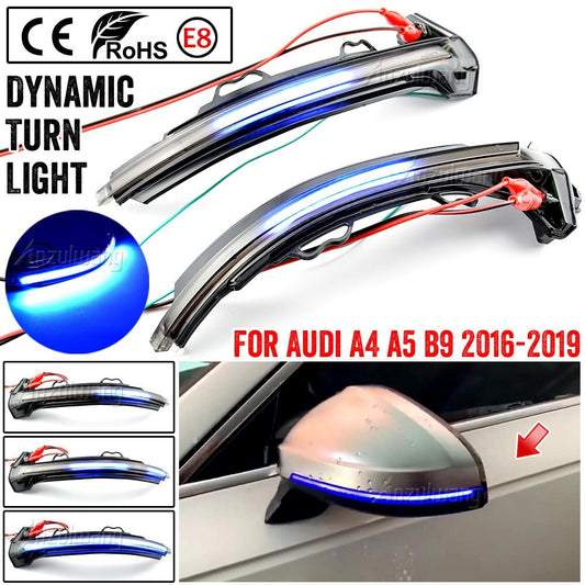 LED Mirror Turn Signal Light Indicator for Audi A4 B9 A5/S5/RS5 Sportback Coupe