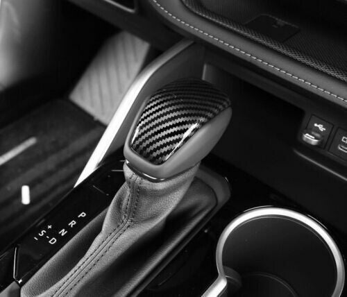 for Toyota Highlander 2020-2022 Carbon Fiber Gear Lever Shift Knob Cover Decor