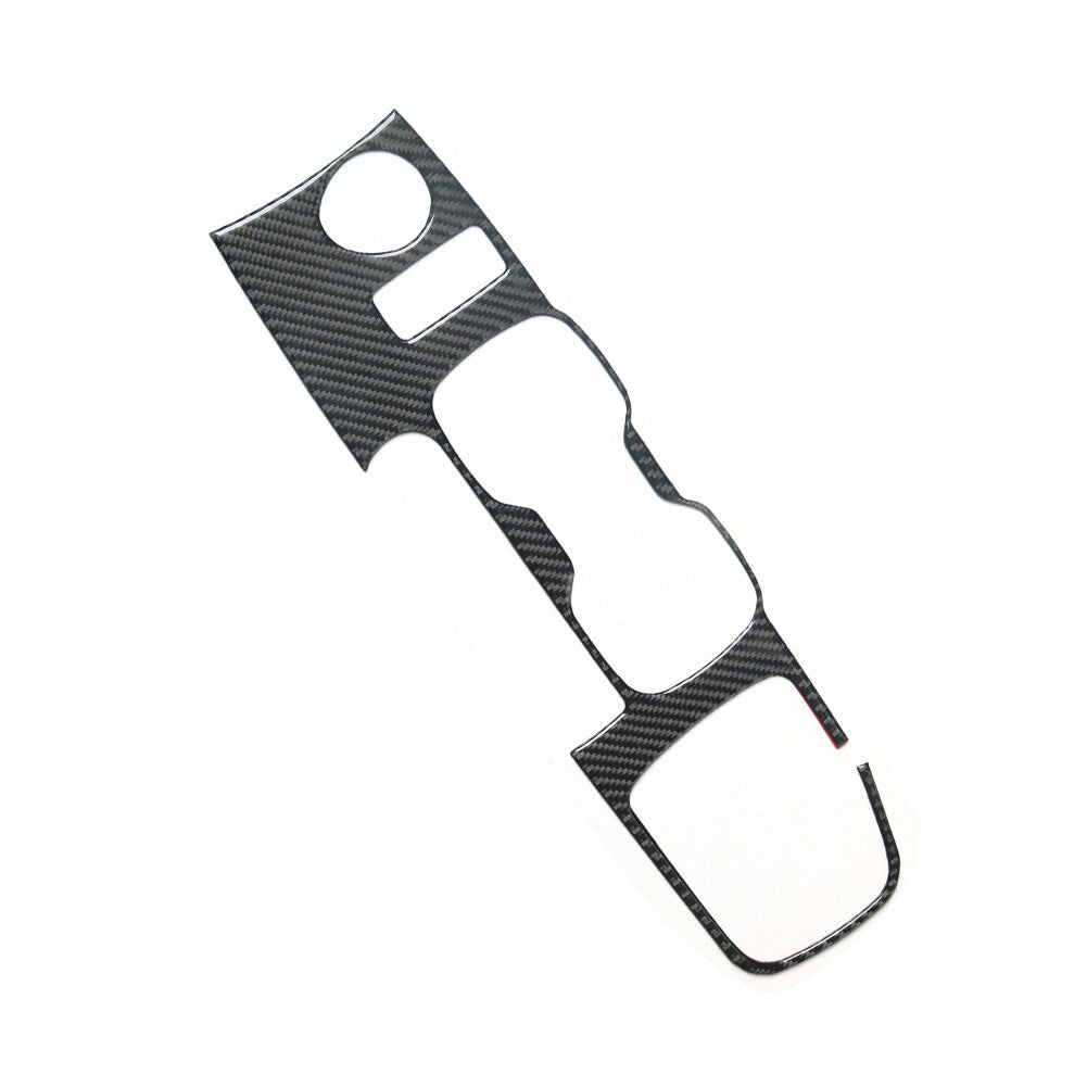 Carbon Fiber Cupholder Panel Decorative Trim Cover for Chevrolet Sonic 2012-2016