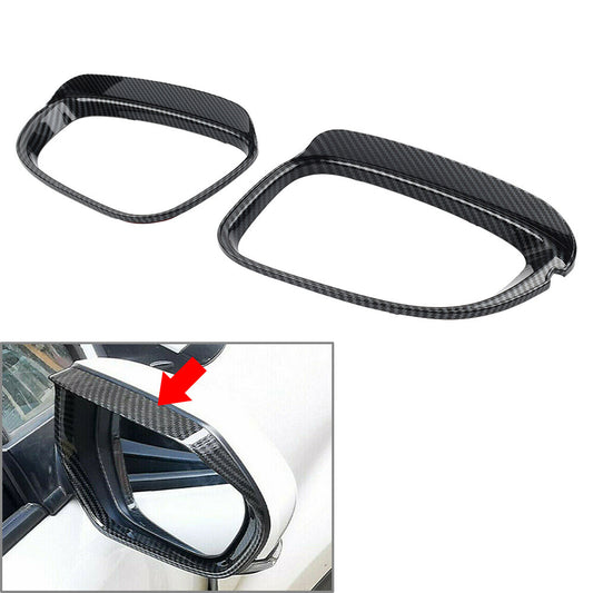 for Honda Accord 10th 2018-2022 Carbon Fiber Side Mirror Rain Eyebrow Cover Trim