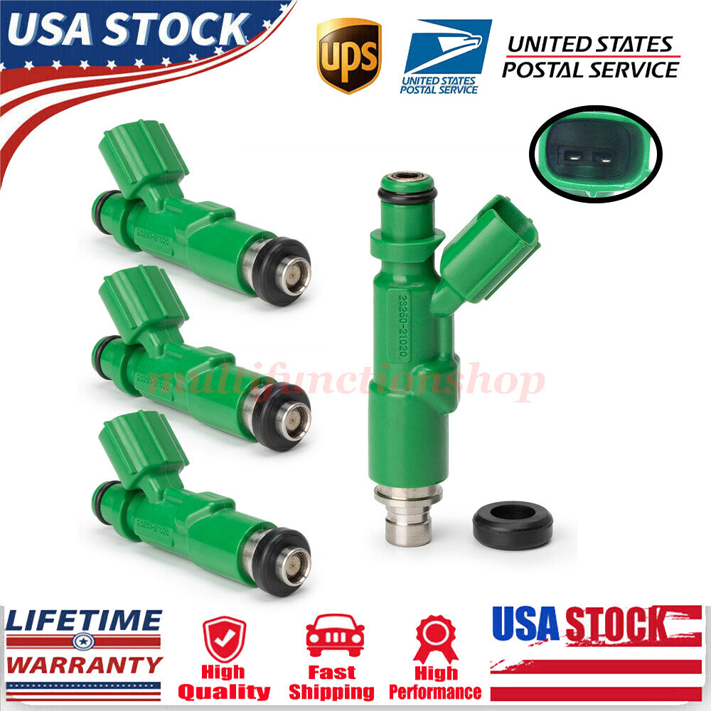 4-piece fuel injector kit for Toyota Prius Echo for Scion xA xB 1.5L l4 23250-21020